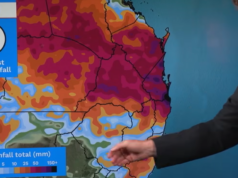 BoM defende ‘dilúvio’ de chuva de 300 mm que acabou sendo uma garoa Chuva em Queensland prevista para 12 de fevereiro