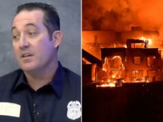 Bombeiro de Los Angeles revela que o incêndio que provocou o inferno de Palisades nunca foi apagado, ignorado pelo capitão Um homem de uniforme azul escuro com um