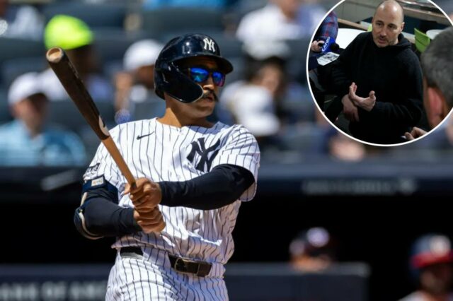 Brian Cashman acha que os Yankees conseguiram uma 'pechincha' de O defensor externo do New York Yankees, Trent Grisham (12), faz um home run solo.