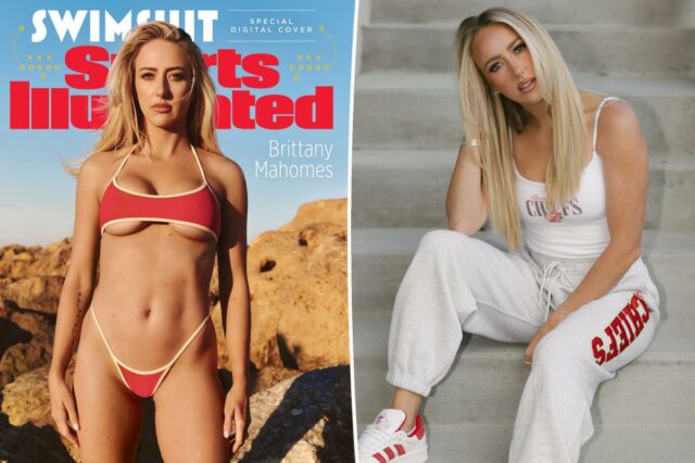 Brittany Mahomes estreia nova tatuagem dedicada a seus três filhos na sessão de fotos da Sports Illustrated Swimsuit
