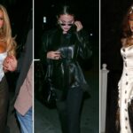 Brooks Nader e sua família chegam para seu jantar de aniversário em West Hollywood.