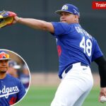 O apaziguador dos Dodgers, Brusdar Graterol, no treinamento de primavera.
