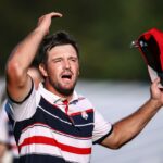 Bryson DeChambeau durante a Ryder Cup em 28 de setembro de 2025.