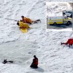 O corpo de uma mulher foi recuperado por uma equipe de mergulho, mas seu marido continua desaparecido.