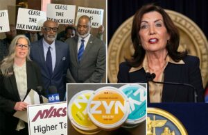 Buzzkill: Grupos de negócios pressionam Hochul a bloquear a proposta de “imposto mano” de 75% nas bolsas de nicotina Buzzkill: Grupos de negócios pressionam Hochul a bloquear a proposta de “imposto mano” de 75% nas bolsas de nicotina