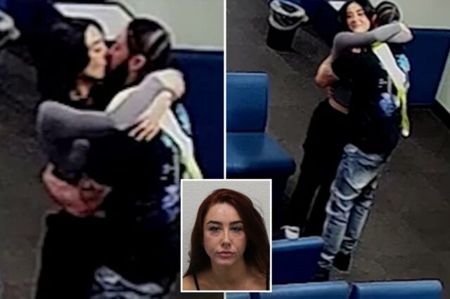 CCTV expõe a relação secreta do oficial de condicional com o assassino condenado
