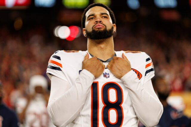 Chicago Bears quarterback Caleb Williams during San Francisco 49ers game
