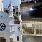 Caminhão capturado pela câmera atacando a famosa sinagoga australiana em suposto crime de ódio