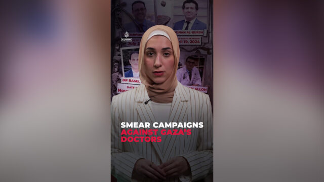 Campanhas difamatórias contra os médicos de Gaza
