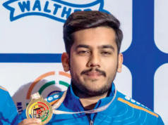 Campeonato Asiático: Aishwary Tomar conquista medalha de ouro no rifle 50m de 3 posições Campeonato Asiático: Aishwary Tomar conquista medalha de ouro no rifle 50m de 3 posições