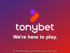 Cão de guarda irlandês proíbe anúncio da TonyBet no YouTube por alegações enganosas de rendimentos de jogos de azar O órgão de fiscalização irlandês proíbe o anúncio da TonyBet no YouTube por causa de declarações enganosas de rendimentos de jogos de azar. Logotipo da TonyBet centrado em um fundo gradiente de roxo a vermelho com o slogan “Estamos aqui para jogar”. e um pequeno texto abaixo dizendo “Jogue com responsabilidade para maiores de 18 anos. Aplicam-se os T&Cs de gamingtherapy.org”.