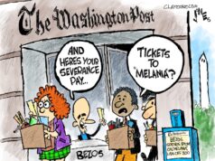 Cartoon: A democracia morre em Bezos Cartoon: A democracia morre em Bezos