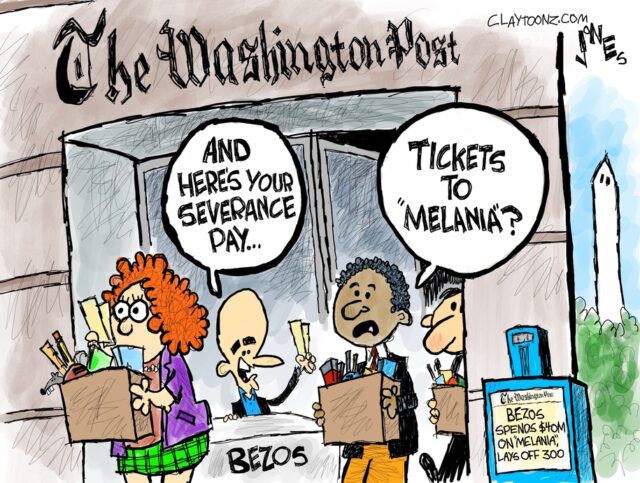 Cartoon: A democracia morre em Bezos
