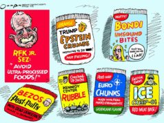 Cartoon: Evite alimentos ultraprocessados Cartoon: Evite alimentos ultraprocessados