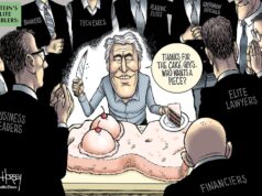 Cartoon: os facilitadores de elite de Epstein Cartoon: os facilitadores de elite de Epstein