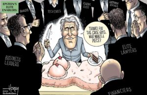 Cartoon: os facilitadores de elite de Epstein Cartoon: os facilitadores de elite de Epstein