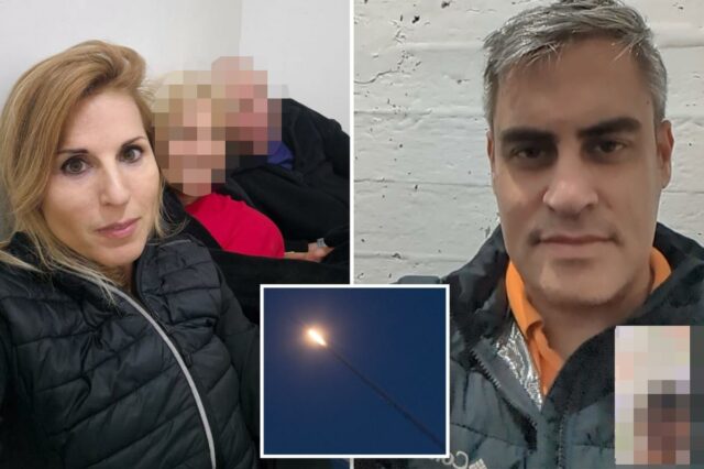 Casal israelense corre para resgatar seus filhos em diferentes cidades enquanto mísseis explodem ao seu redor
