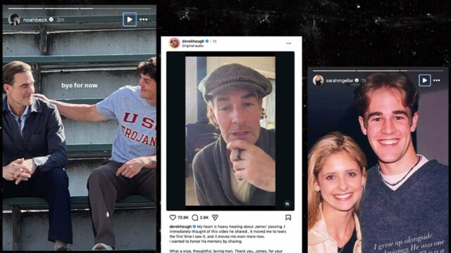 Celebridades devastadas de James Van Der Beek prestam homenagem após sua morte
