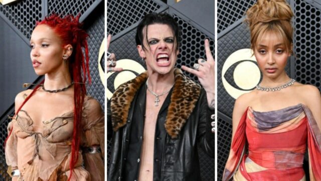 Chegadas no tapete vermelho do Grammy 2026: FKA Twigs, YungBlud, PinkPantheress e mais
