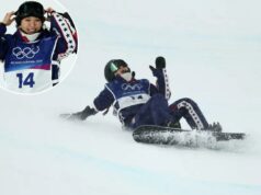 Chloe Kim desmaia ao se contentar com a prata no halfpipe heartbreaker das Olimpíadas A snowboarder americana Chloe Kim bate durante sua terceira corrida no halfpipe feminino nas Olimpíadas em 12 de fevereiro de 2026.