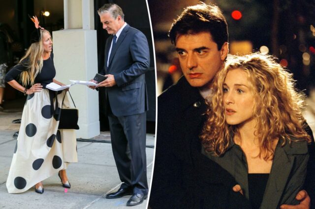 Chris Noth dá sombra a Sarah Jessica Parker mais uma vez com um golpe selvagem na sequência da série 'Sex and the City'
