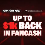 Código promocional Fanatics Sportsbook NYPOST: Ganhe até US$ 1.000 em FanCash + aumento Moneyline para o Super Bowl 2026