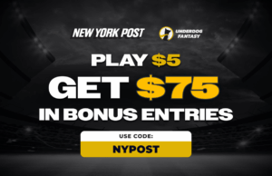 Código promocional Underdog NYPOST: jogue $ 5 e ganhe $ 75 em entradas de bônus de fantasia para o Super Bowl 2026 Código promocional Underdog NYPOST: jogue $ 5 e ganhe $ 75 em entradas de bônus de fantasia para o Super Bowl 2026