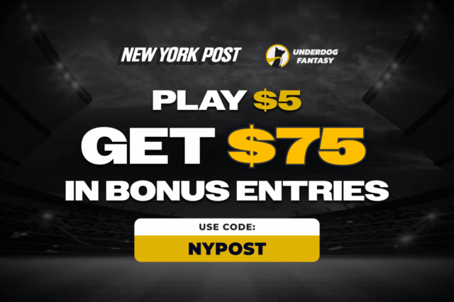 Código promocional Underdog NYPOST: jogue $ 5 e ganhe $ 75 em entradas de bônus de fantasia para o Super Bowl 2026
