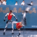 'Lobos robôs' da China em desfile militar GIF