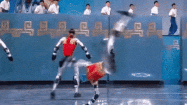 'Lobos robôs' da China em desfile militar GIF