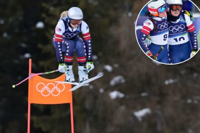 Como Lindsey Vonn se saiu no treinamento crucial das Olimpíadas Lindsey Vonn, dos Estados Unidos, acelera no percurso durante um esqui alpino, treinamento oficial de downhill feminino, nos Jogos Olímpicos de Inverno de 2026, em Bormio, Itália, sexta-feira, 6 de fevereiro de 2026.