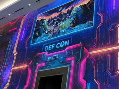 Conferência de hackers Def Con proíbe três pessoas ligadas a Epstein A wall at the Def Con hacking conference in Las Vegas in 2024.
