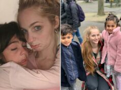 Confie nos especialistas em transgenerismo, disseram eles Talitha conforta Lanu-Skylar, que está chorando.