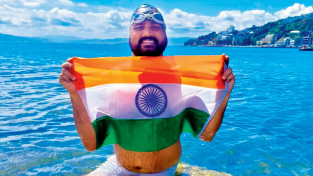 Conheça o para-atleta Satendra Lohiya que cruza o Estreito de Cook de 24 km em 9 horas
