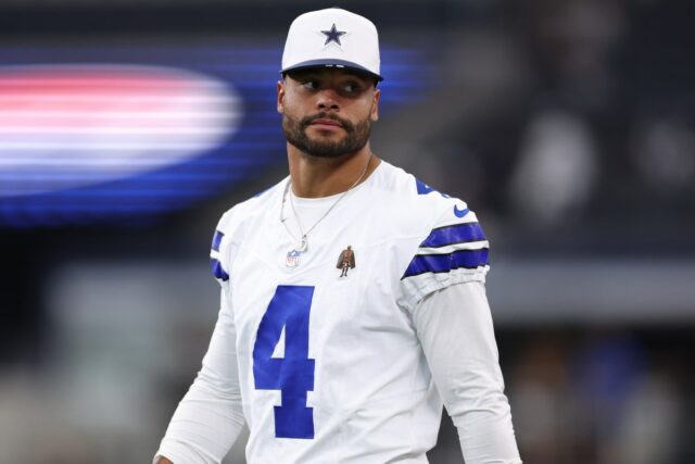 Dak Prescott #4 of the Dallas Cowboys