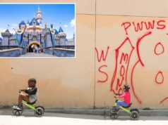 Crianças que denunciam crimes em Los Angeles são recompensadas com ingressos grátis para a Disneylândia em novo desafio de bairro Castelo da Bela Adormecida na Disneylândia em Anaheim, Califórnia.