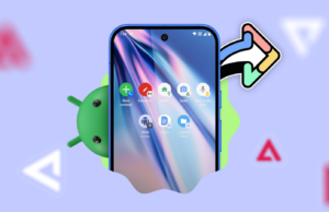 Criei uma tela inicial apenas com atalhos e reduzi meu tempo de tela sem tentar Um mascote 3D do Android cercado por ícones que representam recursos como tela dividida, histórico da área de transferência, configurações rápidas, automação e navegação por gestos.