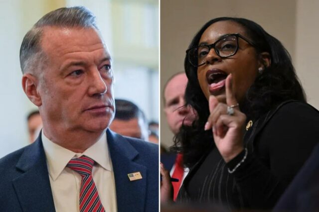 A representante dos EUA, LaMonica McIver, falando durante uma audiência do Comitê de Segurança Interna da Câmara.