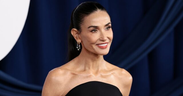 Demi Moore usou o creme de alívio de US $ Selena Gomez Globo de Ouro