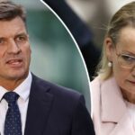 Membro de Hume Angus Taylor durante uma conferência de imprensa no Parlamento em Canberra na quarta-feira, 11 de fevereiro de 2026. fedpol Foto: Alex Ellinghausen