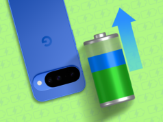 Desativei essas duas configurações ocultas de verificação do Android e a duração da bateria quase dobrou Telefones Pixel e Galaxy flutuando em torno de um grande número 7 vermelho com um ícone de bateria descarregando.