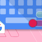 Uma pessoa usando o teclado QWERTY Mini