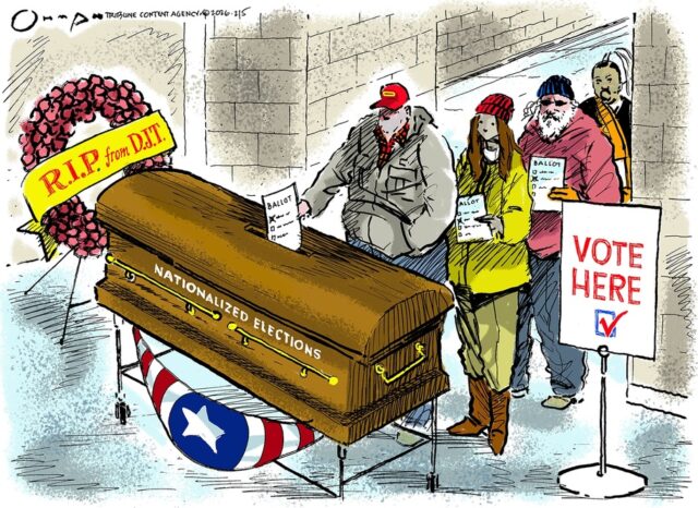 Desenho animado: Vote aqui
