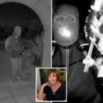 Esta combinação de imagens fornecidas pelo FBI mostra imagens de vigilância na casa de Nancy Guthrie na noite em que ela desapareceu em Tucson.