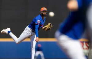Devin Williams acredita que ‘resistência mental’ o ajudará na primeira temporada do Mets O arremessador do New York Mets, Devin Williams, oferece treino de rebatidas ao vivo durante o treinamento de primavera no Clover Field, sábado, 14 de fevereiro de 2026