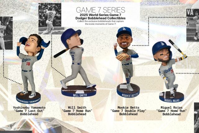 Dodgers anuncia cronograma de sorteios de bobblehead para a temporada de 2026

