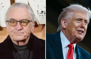 Donald Trump ataca Robert De Niro por dizer aos americanos para ‘resistirem’ ao presidente: ‘Uma pessoa doente e demente com um QI extremamente baixo’ Donald Trump ataca Robert De Niro por dizer aos americanos para 'resistirem' ao presidente: 'Uma pessoa doente e demente com um QI extremamente baixo'