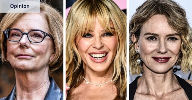 As australianas galesas Julia Gillard, Kylie Minogue e Naomi Watts.