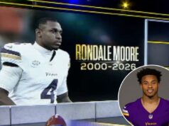 ESPN usa foto de jogador errado em segmento em homenagem a Rondale Moore após morte Foto de Rondale Moore, do Minnesota Vikings.