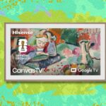 Economize mais de US $ 300 na Hisense classe QLED 4K S7N CanvasTV de 55 polegadas na Amazon